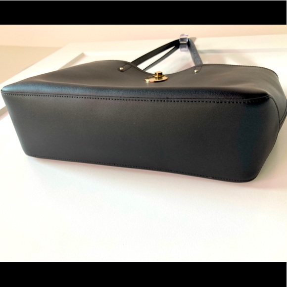 Longchamp NWOT Black Leather Shoulder Tote - Picture 3 of 6